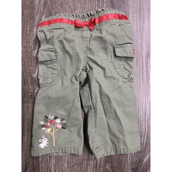 2013 Girls Gymboree Rose Garden Cargo Capri Pant - Size 2T - Olive Green - Picture 4 of 8